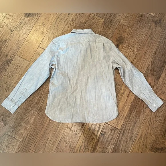 JACHS New York “The Vintage Chambray Shirt” Button down in Grey Large NWT
